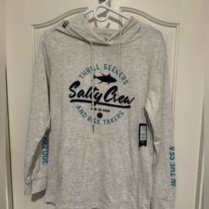 New Salty Crew hooded tshirt hoodie XS NWT    UPF Protection 40+